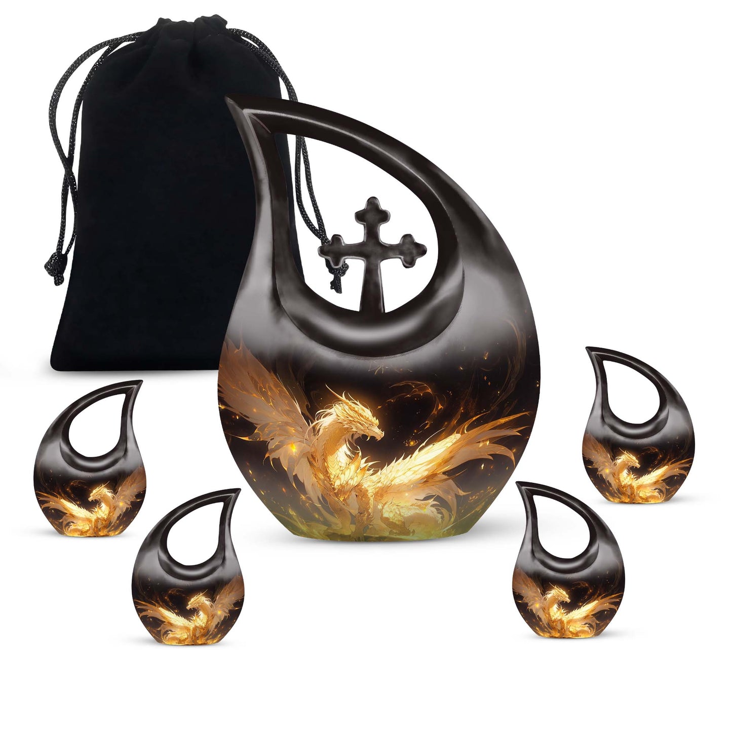 Dragon Urn Large Urn 10  Inch