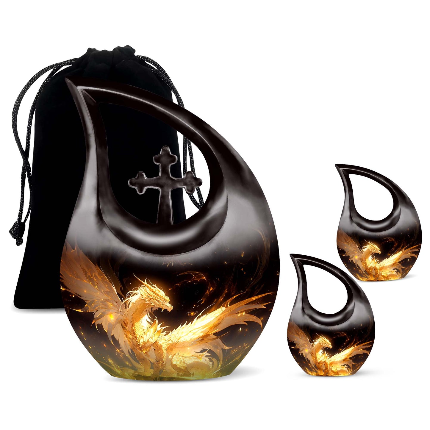  Dragon Urn Large Urn With 4 Keepsake Urn