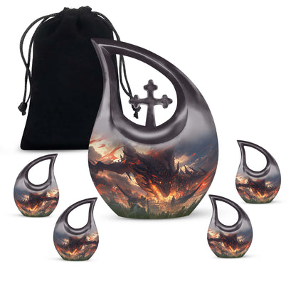 Personalized Beach Cremation Urn for Men & Women - 10-inch, 200 cu in - Yatskia