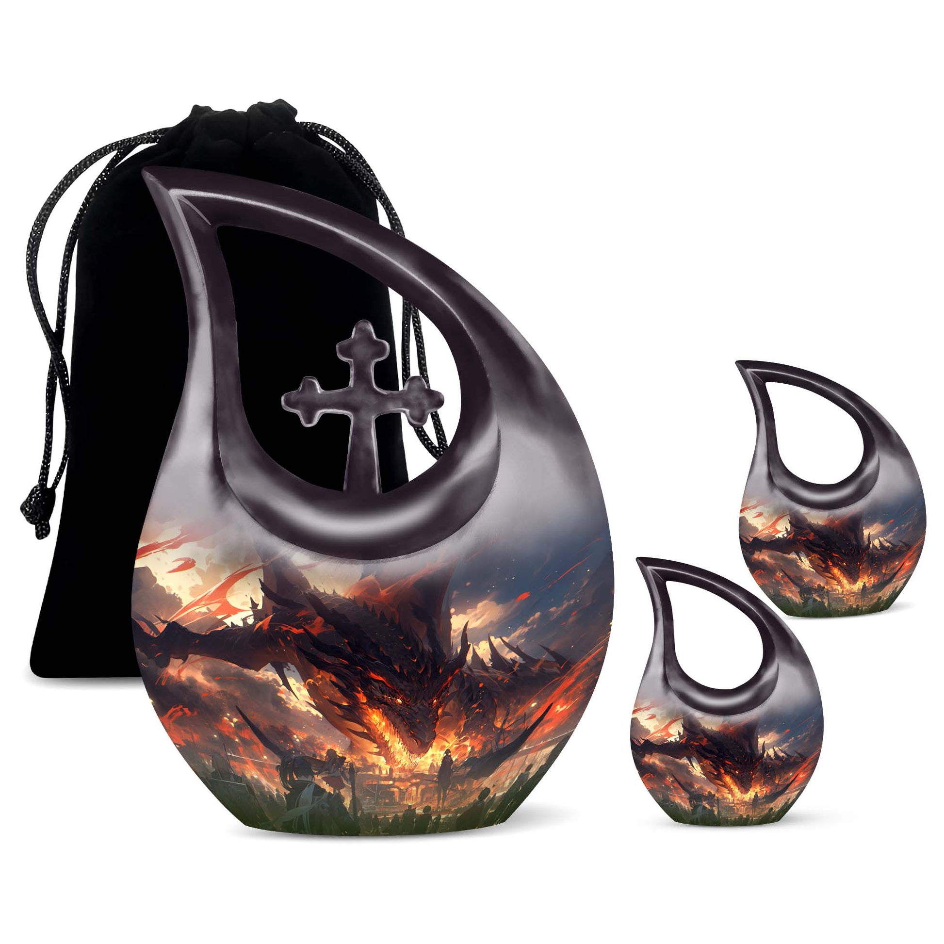 Dragon Cremation Urn for Human Ashes - Adult Urns For Men & Women