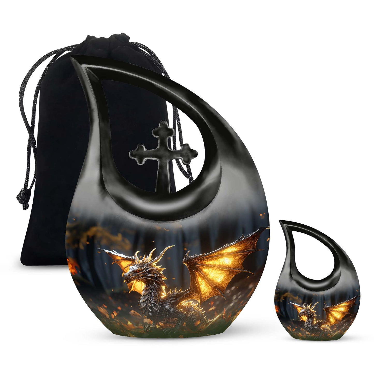 Personalized Beach Cremation Urn for Adult - 10-inch, 200 cu in - Yatskia