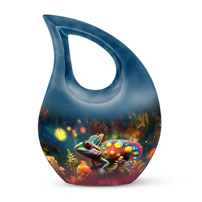 Colorful Personalized Beach Cremation Urn for Mom - 10-inch, 200 cu in - Yatskia