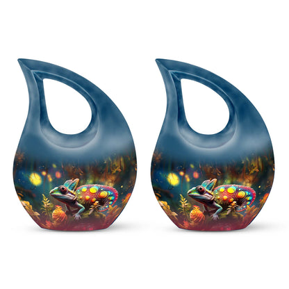 Colorful Personalized Beach Cremation Urn for Mom - 10-inch, 200 cu in - Yatskia