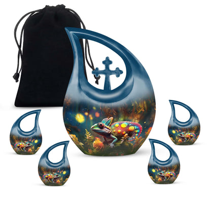 Colorful Personalized Beach Cremation Urn for Mom - 10-inch, 200 cu in - Yatskia