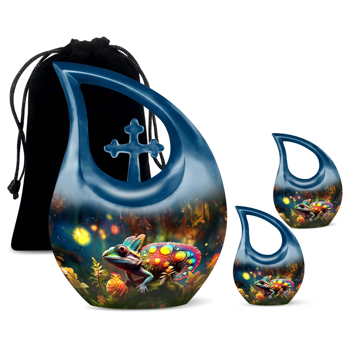 Colorful Personalized Beach Cremation Urn for Mom - 10-inch, 200 cu in - Yatskia