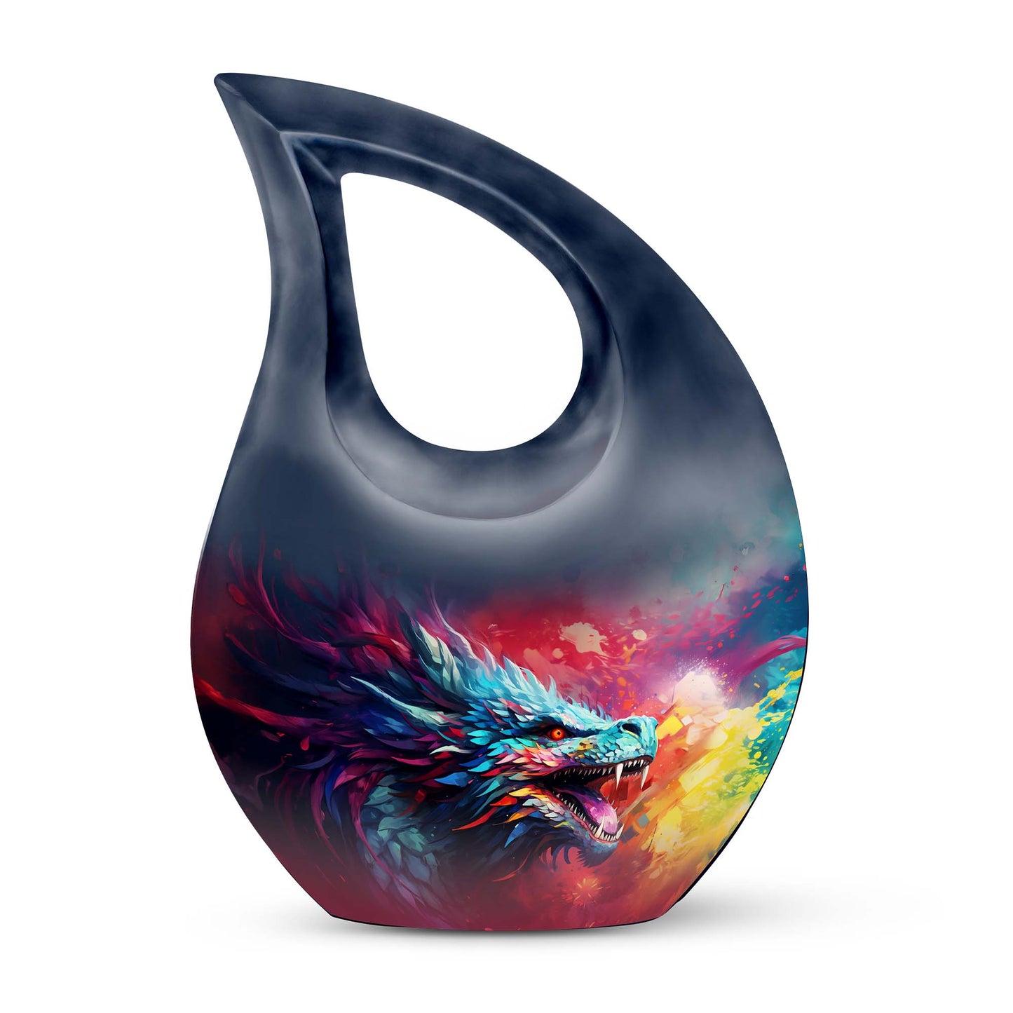 Colorful Dragon Urn - Dragon Urns Funeral Large Cremation Urns For Ashes