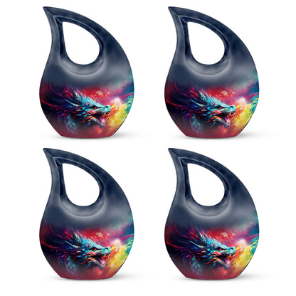 Colorful Dragon Urn - Dragon Urns Funeral Large Cremation Urns For Ashes