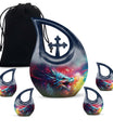 Colorful Dragon Urn - Dragon Urns Funeral Large Cremation Urns For Ashes