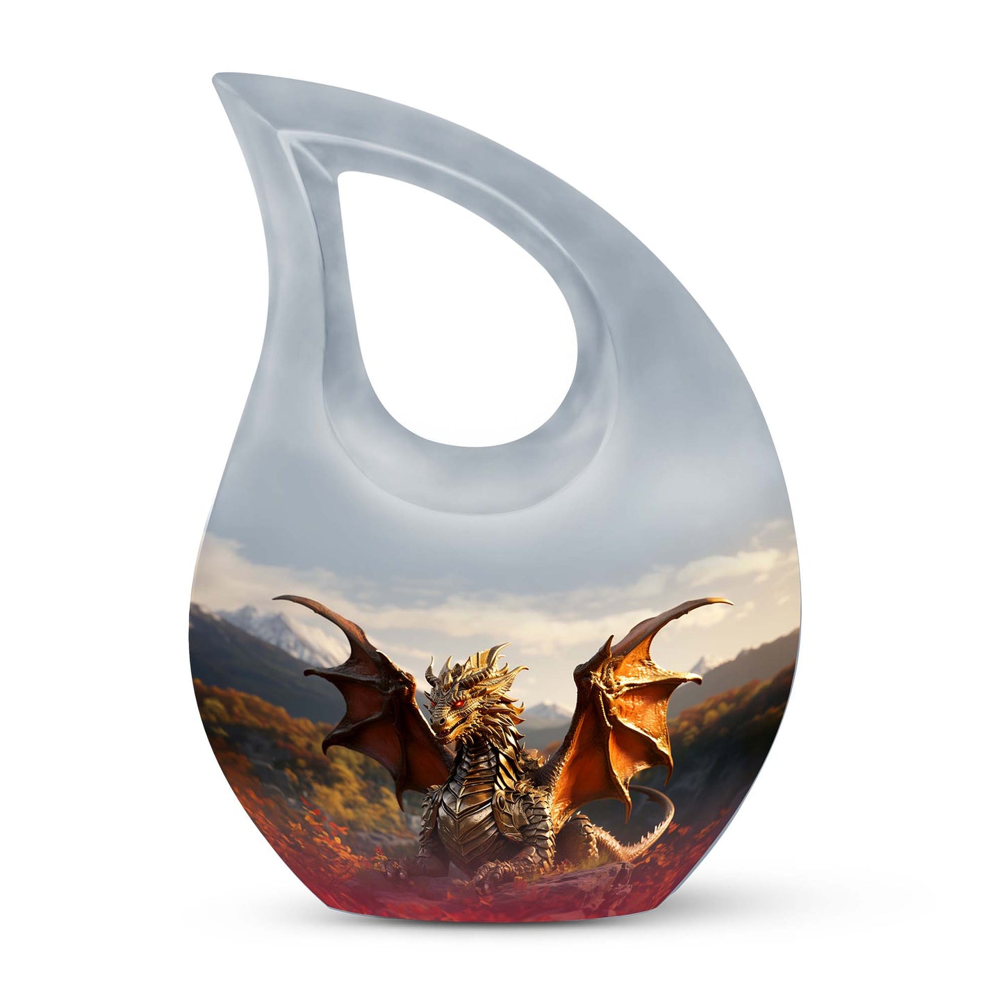 Personalized Beach Cremation Urn for Mom - 10-inch, 200 cu in - Yatskia