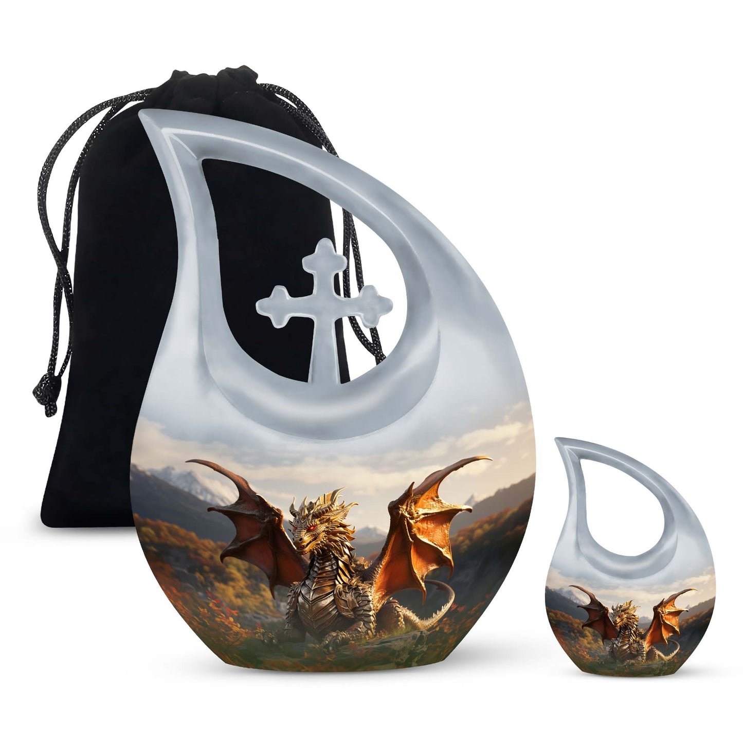 Personalized Beach Cremation Urn for Mom - 10-inch, 200 cu in - Yatskia