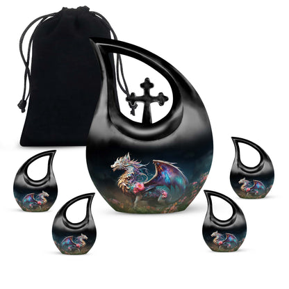 Colorful Dragon Urn For Sale - Dragon Urns Funeral Large Cremation Urns