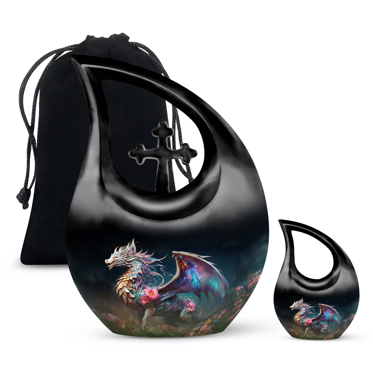 Colorful Dragon Urn For Sale - Dragon Urns Funeral Large Cremation Urns