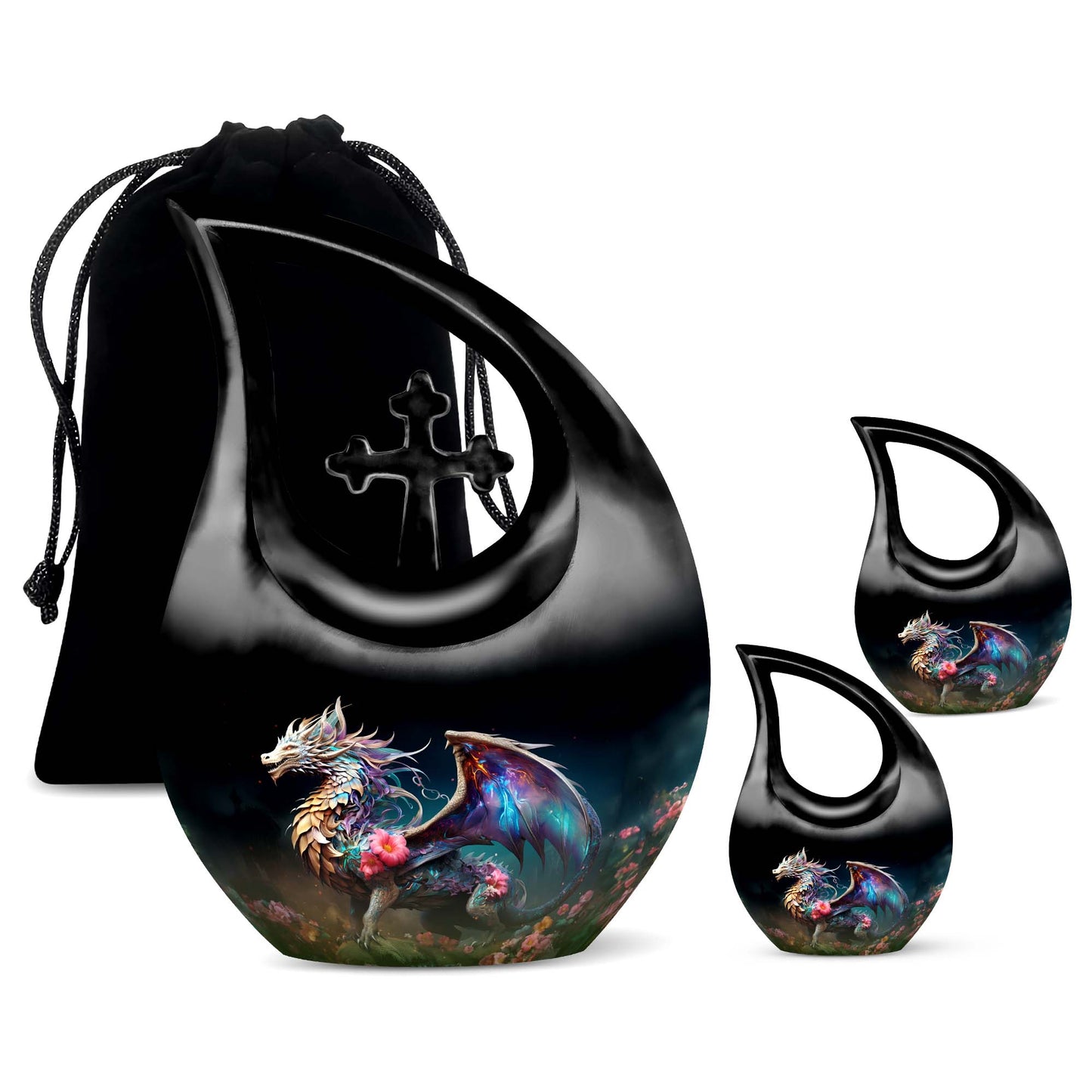 Colorful Dragon Urn For Sale - Dragon Urns Funeral Large Cremation Urns