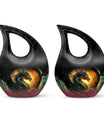Dragon Fire Cremation Urn for Human Ashes - Burial Urns For Adult