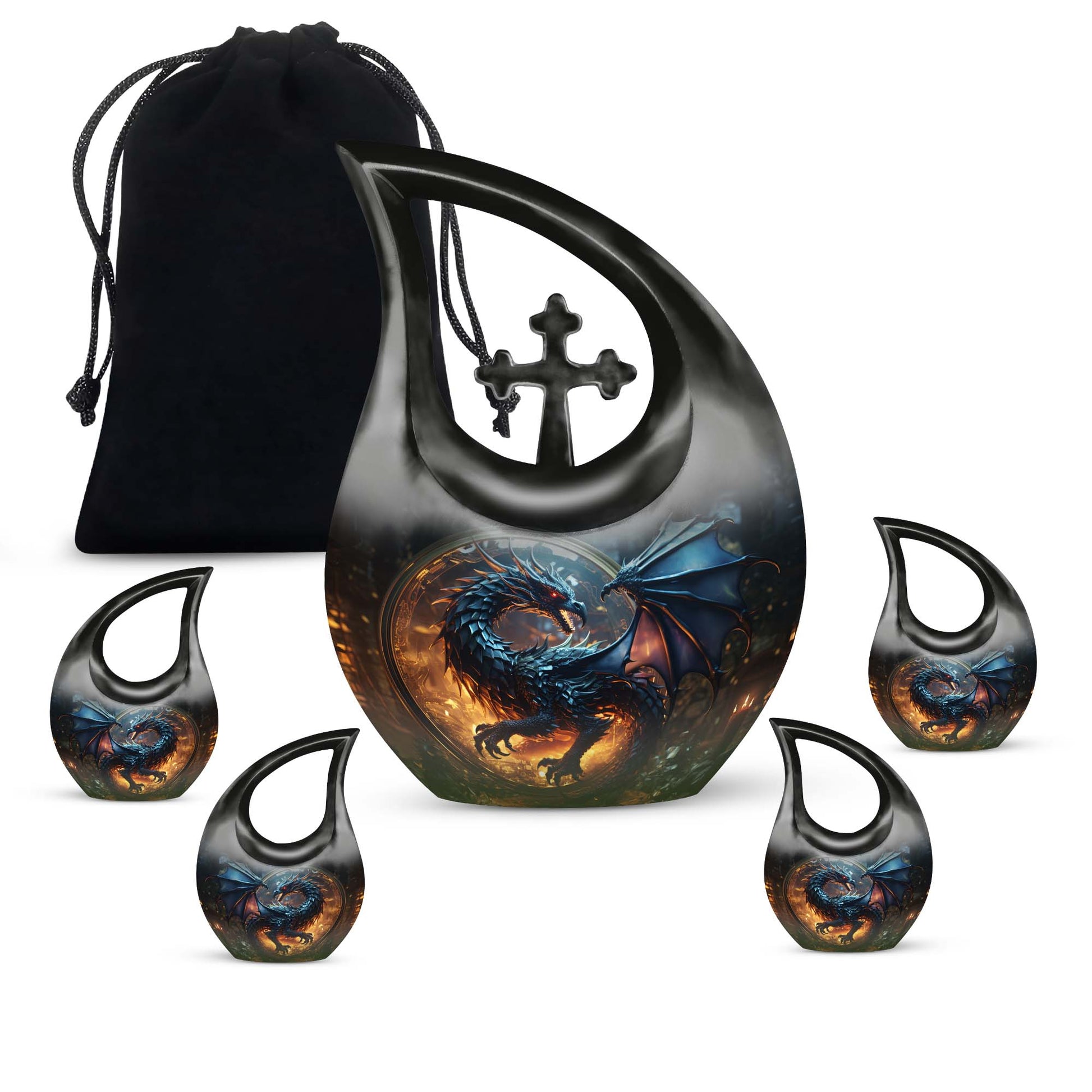 Dragon Memorial Urn - Dragon Urns Funeral Large Cremation Urns