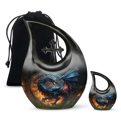 Personalized Beach Cremation Urn for Human Ashes - 10-inch, 200 cu in - Yatskia