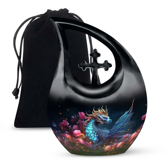 The Dragon Amidst 10-inch custom urn