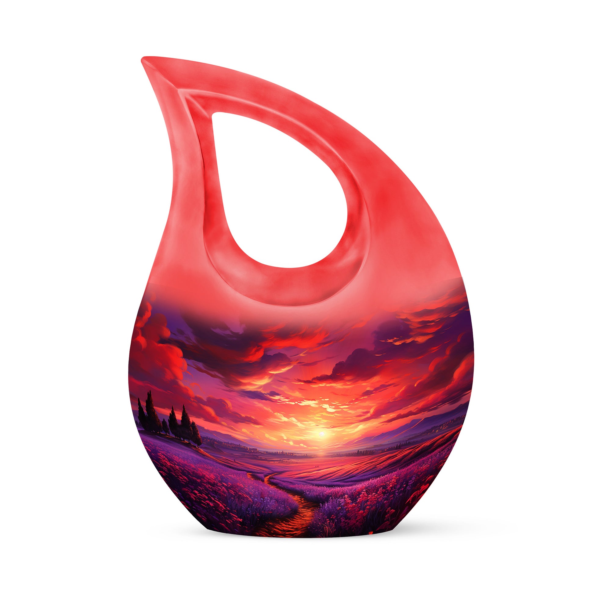 Lavender Farm Fields Urn For Men & Women - Large Urn for Human Ashes