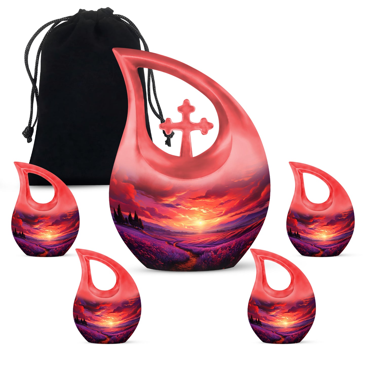 Personalized Galaxy Cremation Urn for Men & Women - 10-inch, 200 cu in - Yatskia