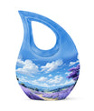 Lavender Fields Urn For Ashes - Blue Sky Funeral Urn For Sale