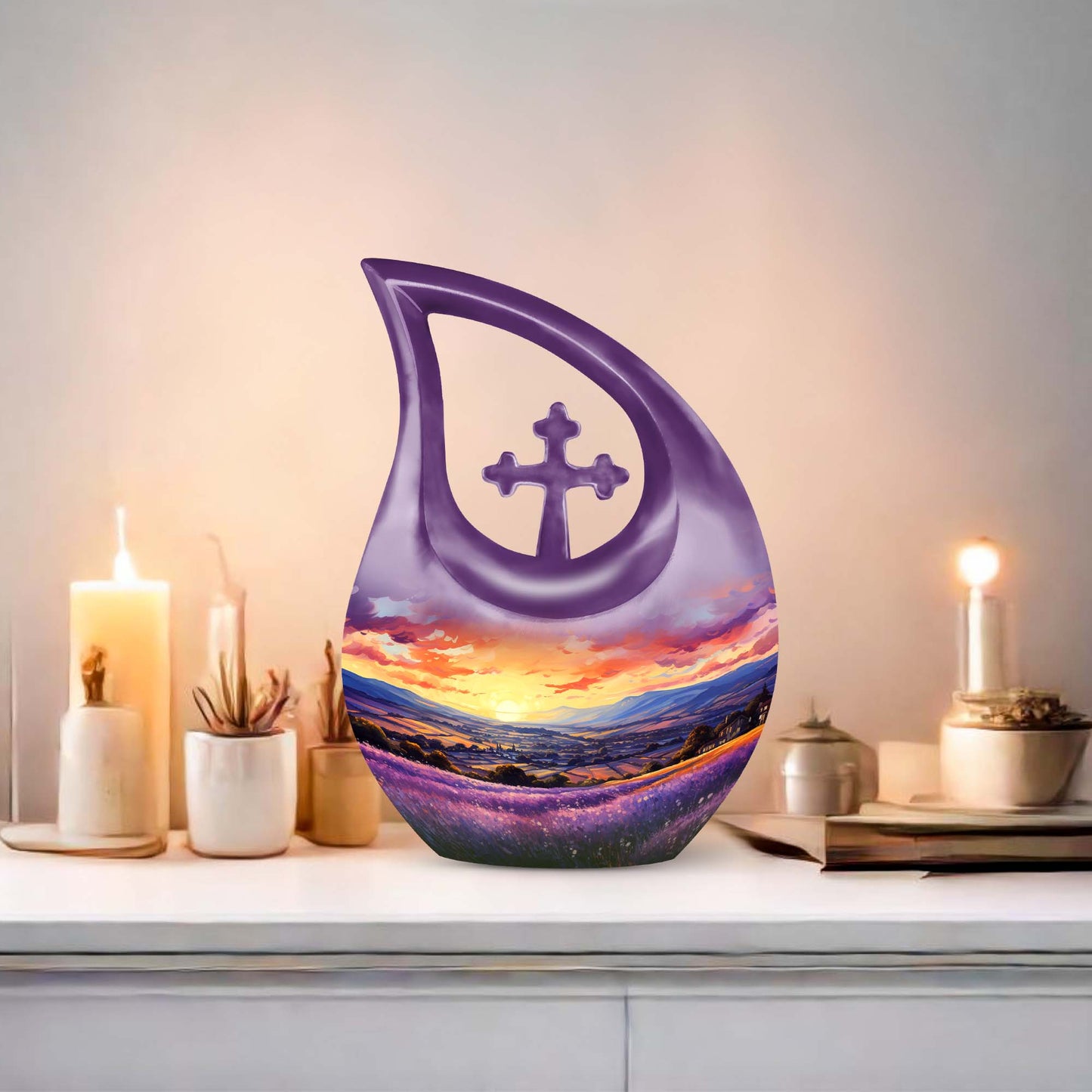 Aluminium Sunset Memorial Urn