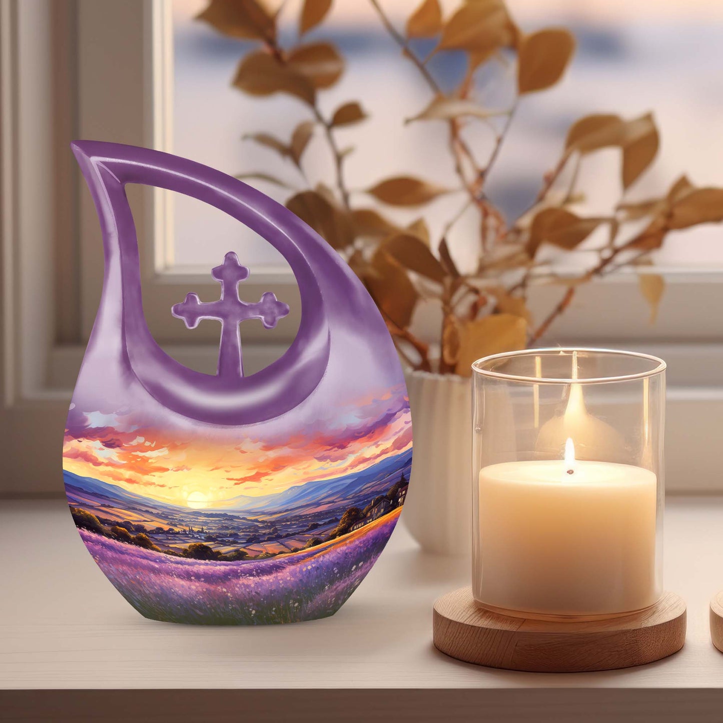 Aluminium Sunset Memorial Urn