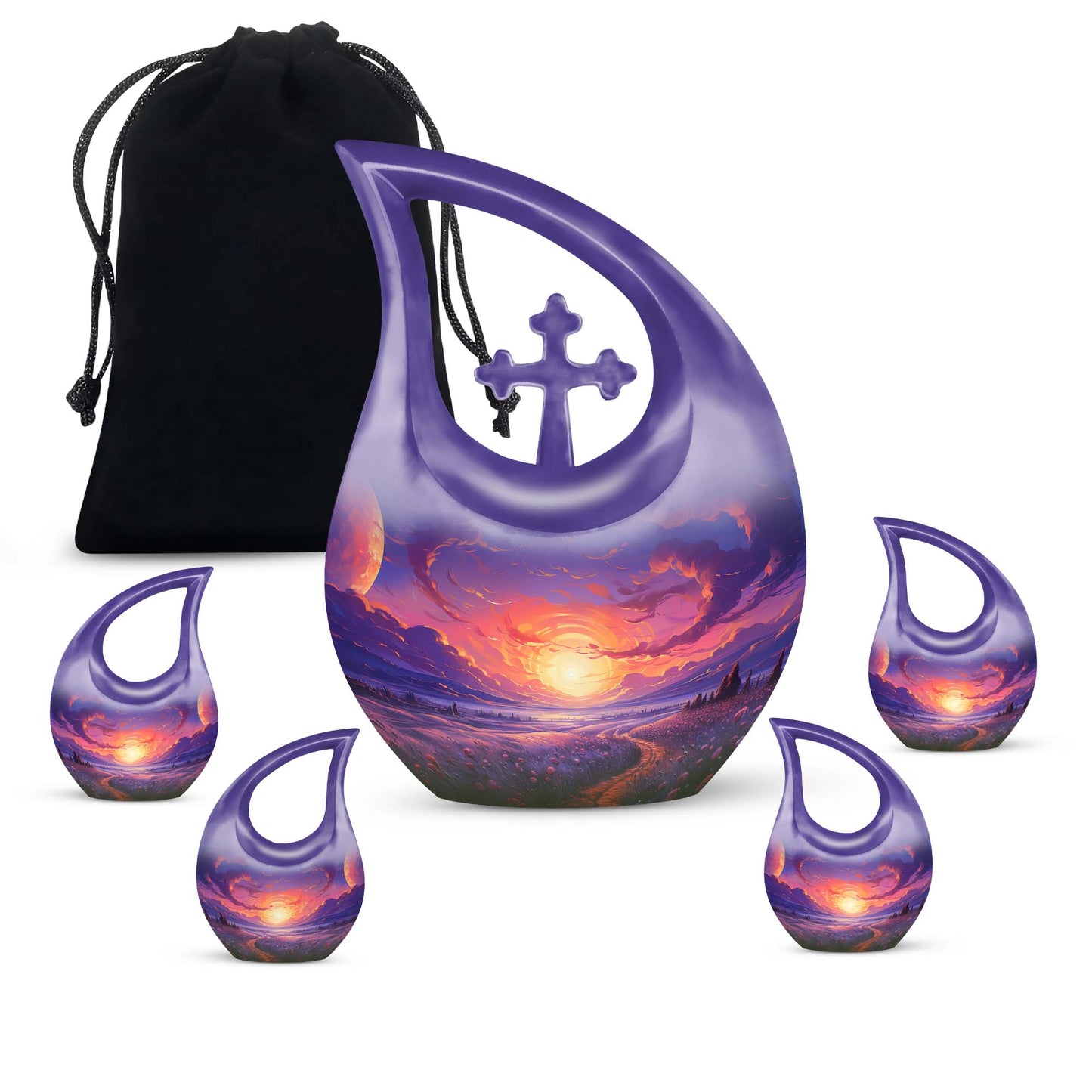 Majestic Mauve Moonrise Urn