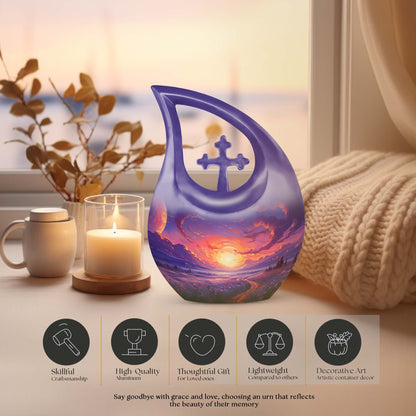 Majestic Mauve Moonrise Urn