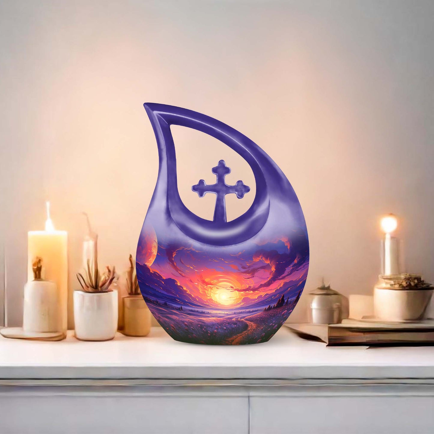 Majestic Mauve Moonrise Urn