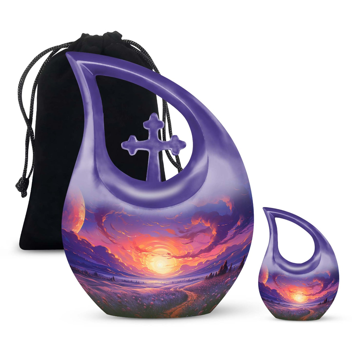Majestic Mauve Moonrise Urn