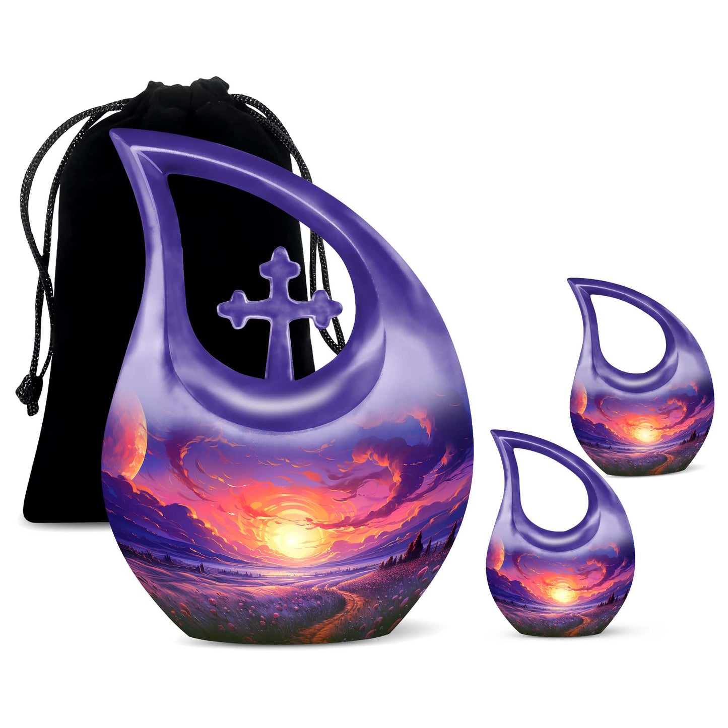 Majestic Mauve Moonrise Urn