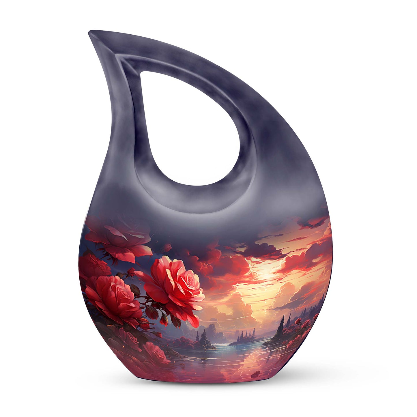 Crimson Twilight on Urn