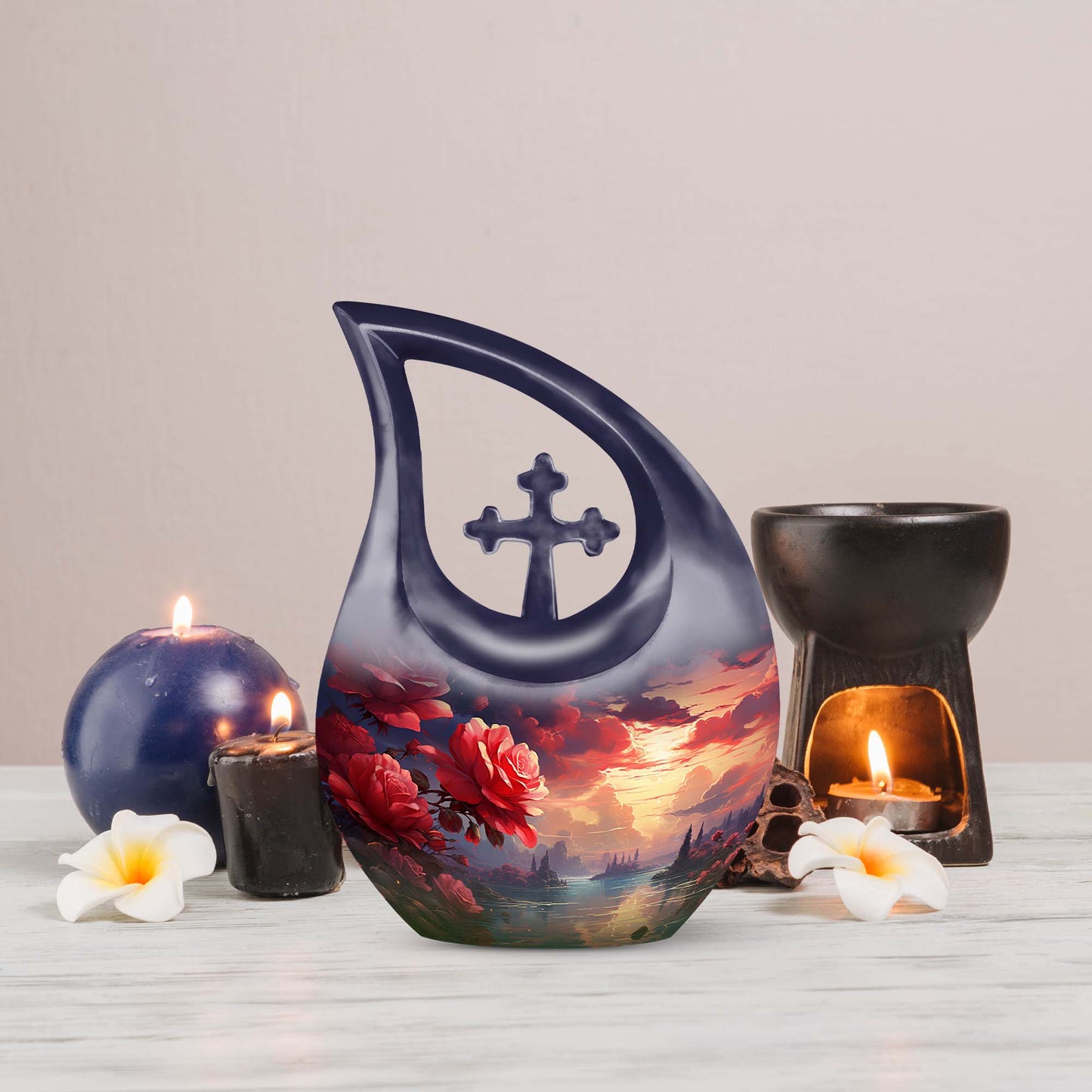 Crimson Twilight on Urn