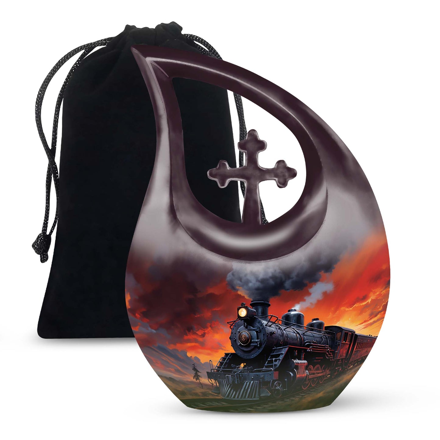 Fiery Sunset Express Urn