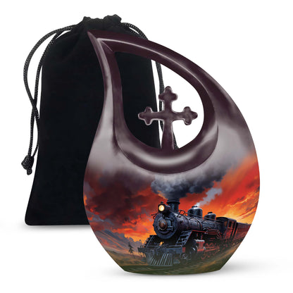 Fiery Sunset Express Urn