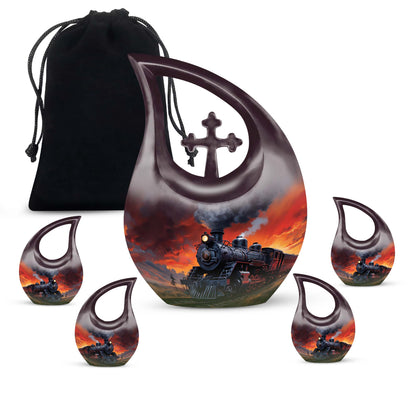 Fiery Sunset Express Urn