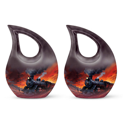 Fiery Sunset Express Urn