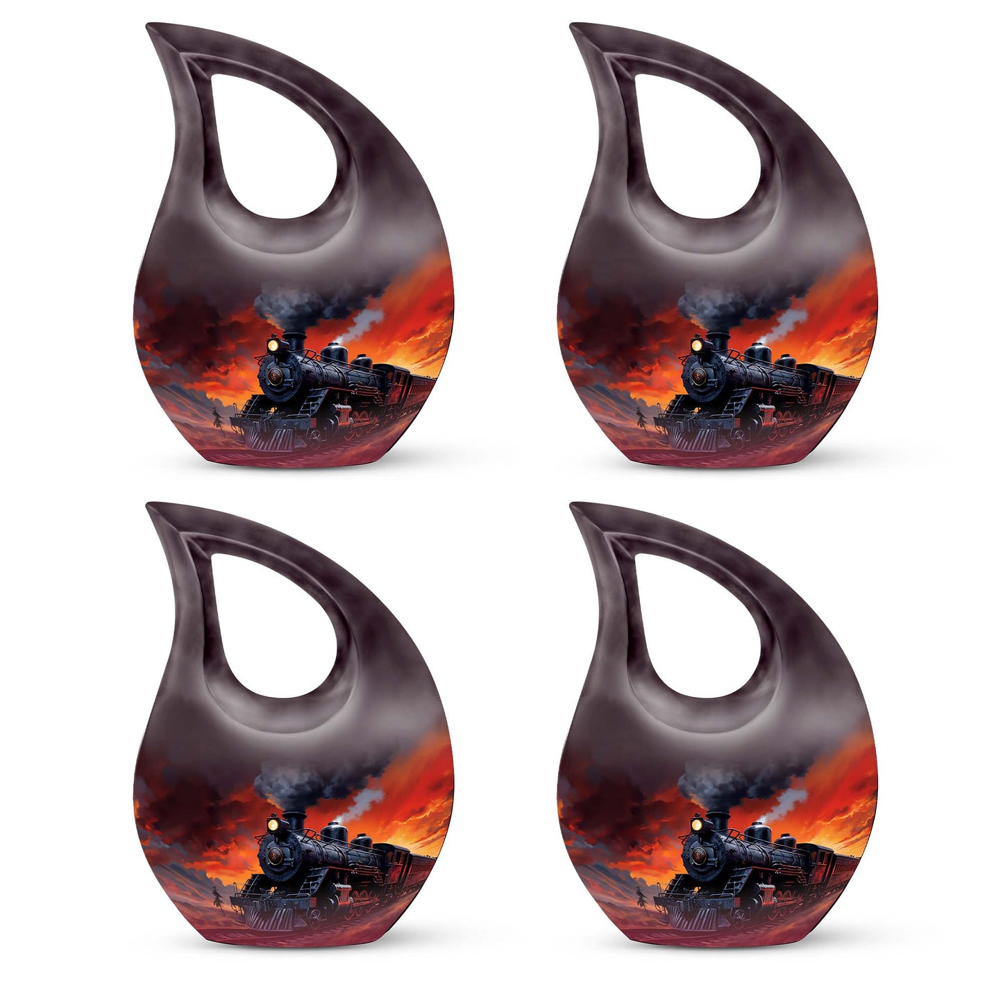 Fiery Sunset Express Urn