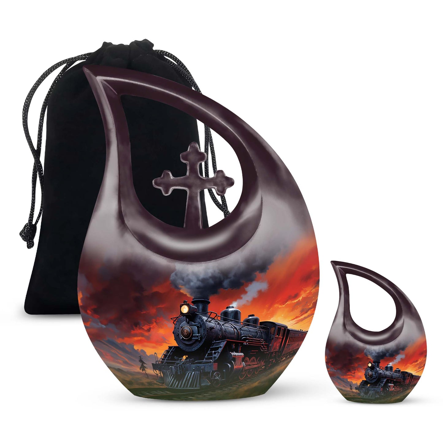 Fiery Sunset Express Urn