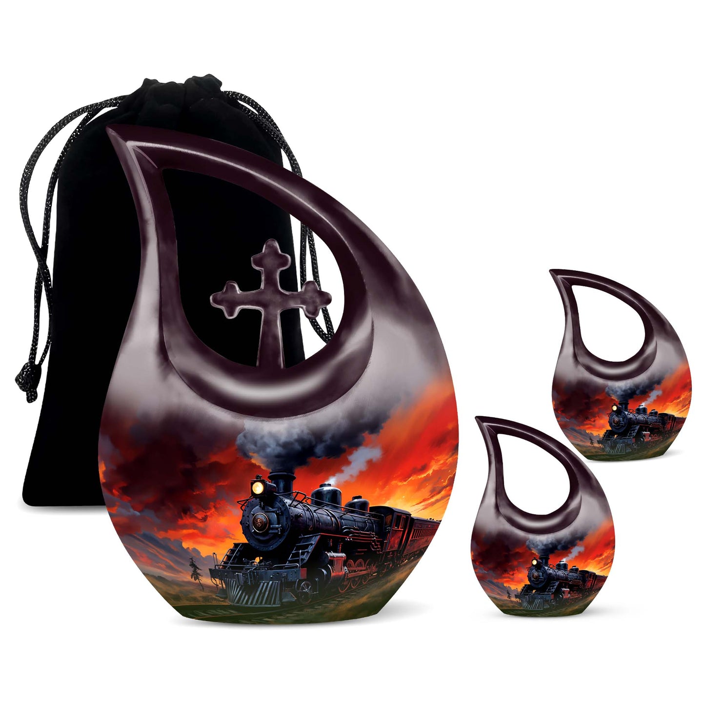 Fiery Sunset Express Urn