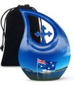 Large 10-Inch Australian Flag urn
