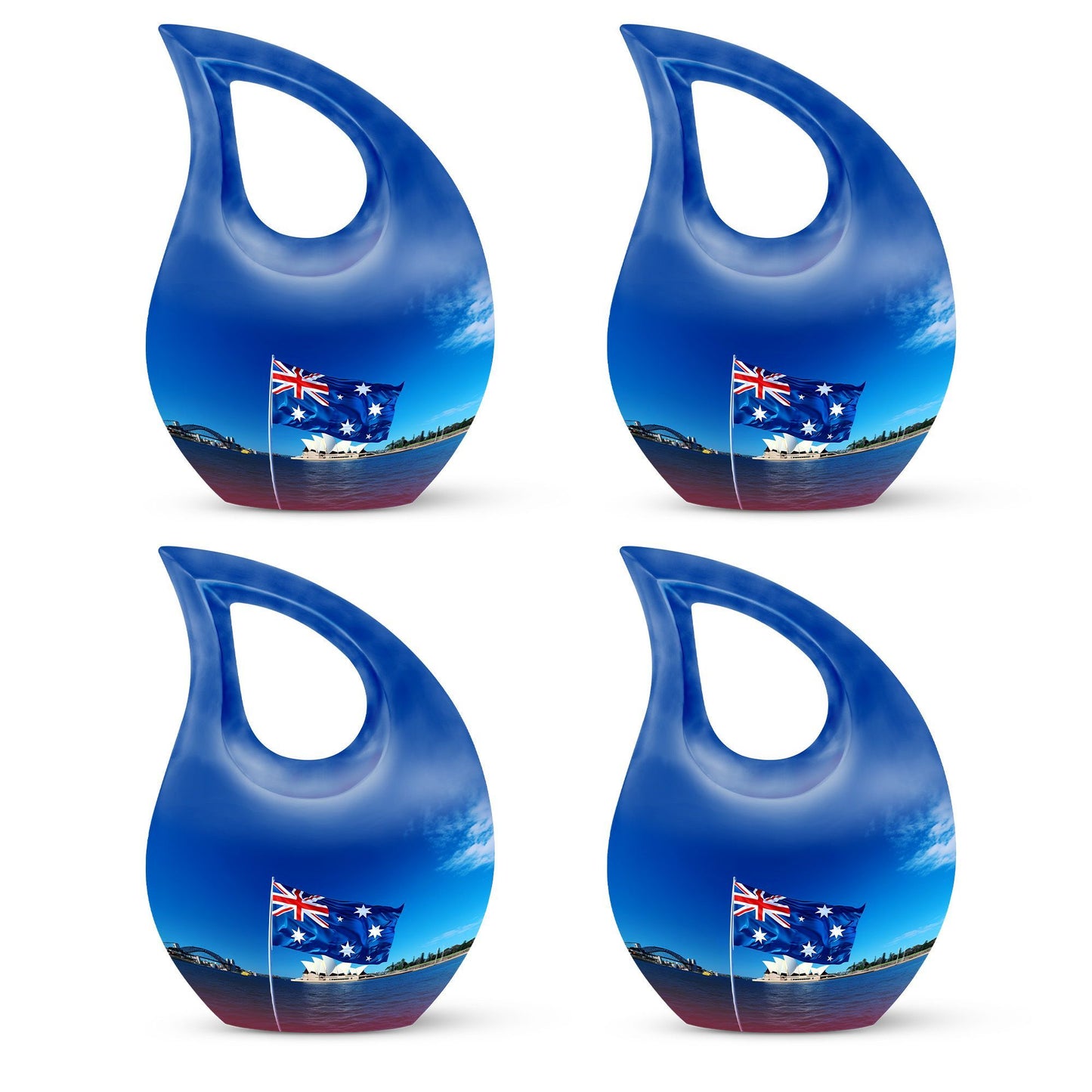 Large 10-Inch Australian Flag urn