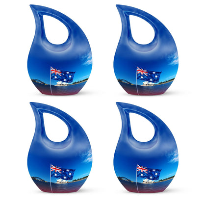 Large 10-Inch Australian Flag urn