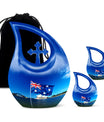 Large 10-Inch Australian Flag urn