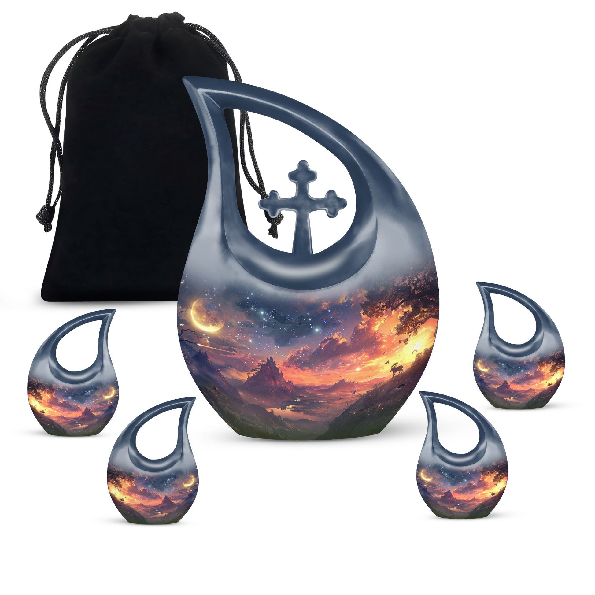 Moonglow Over Mystic Large Urn