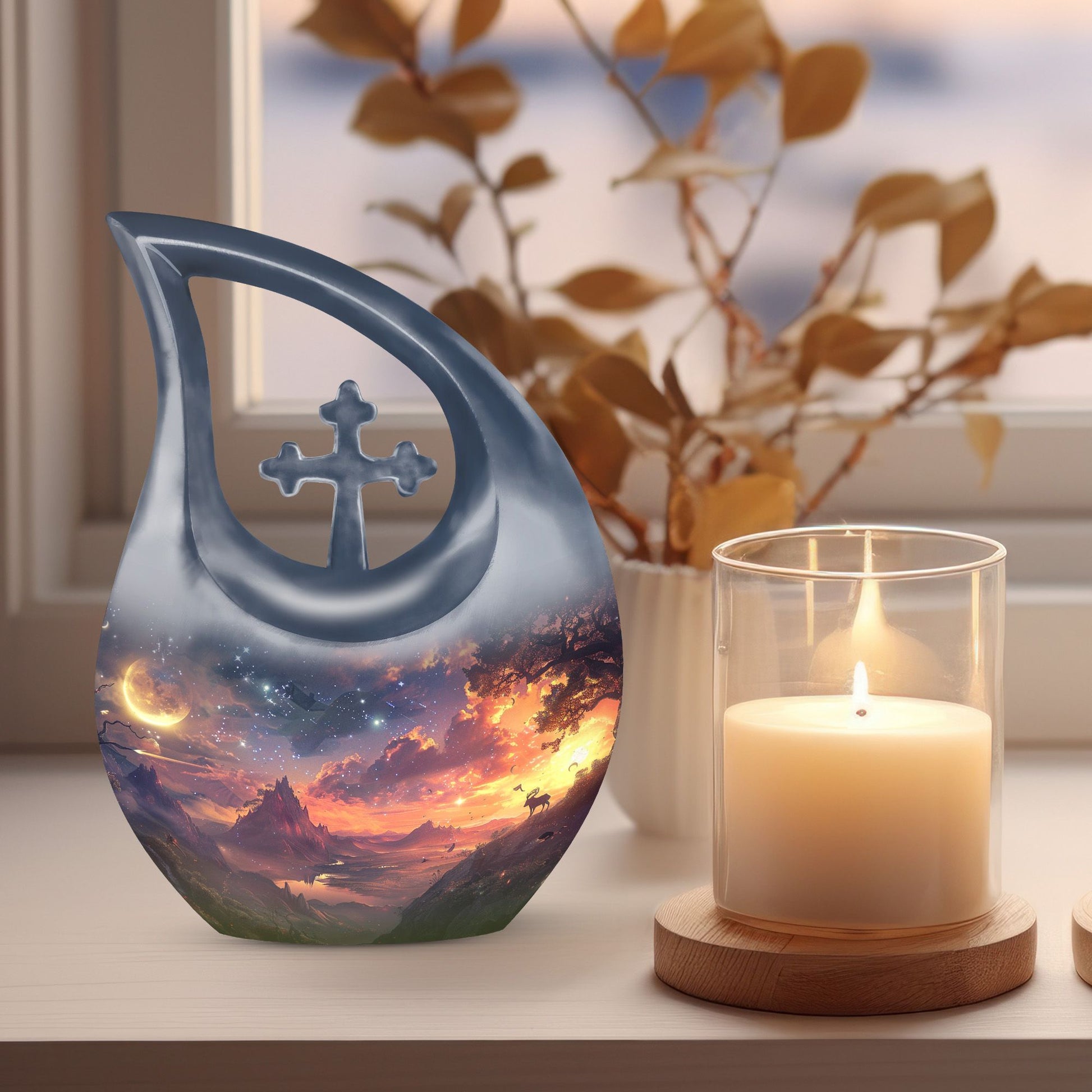 Moonglow Over Mystic Large Urn