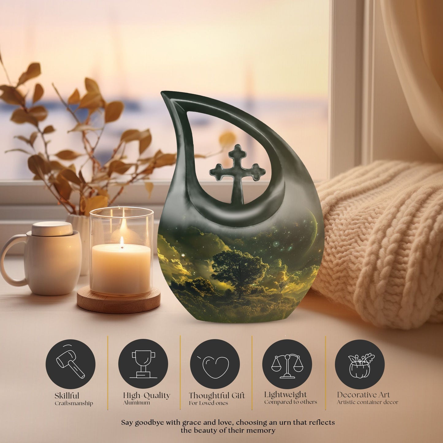Personalized Stellar Urn for storing ashes