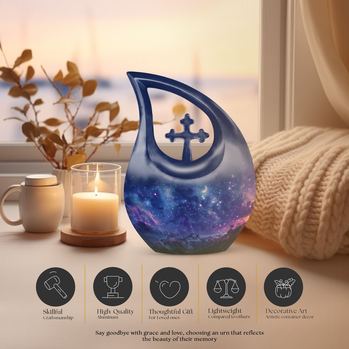 Cosmic Blossom Urn