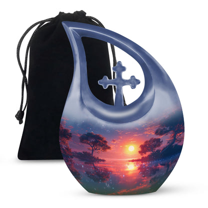 Medium size crimson urn