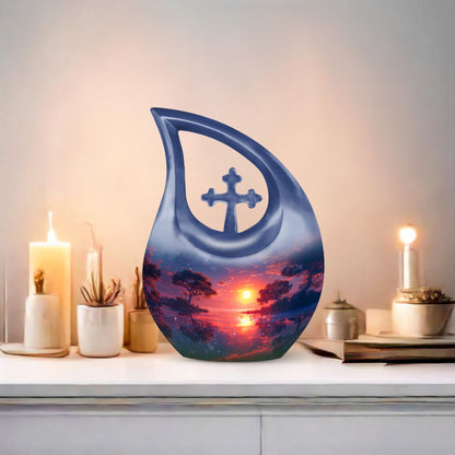 Medium size crimson urn